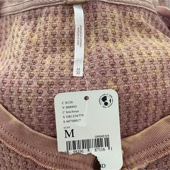 NEW Free People Size Medium Marissa Henley Dress Maxi Waffle Knit - Picture 8 of 12